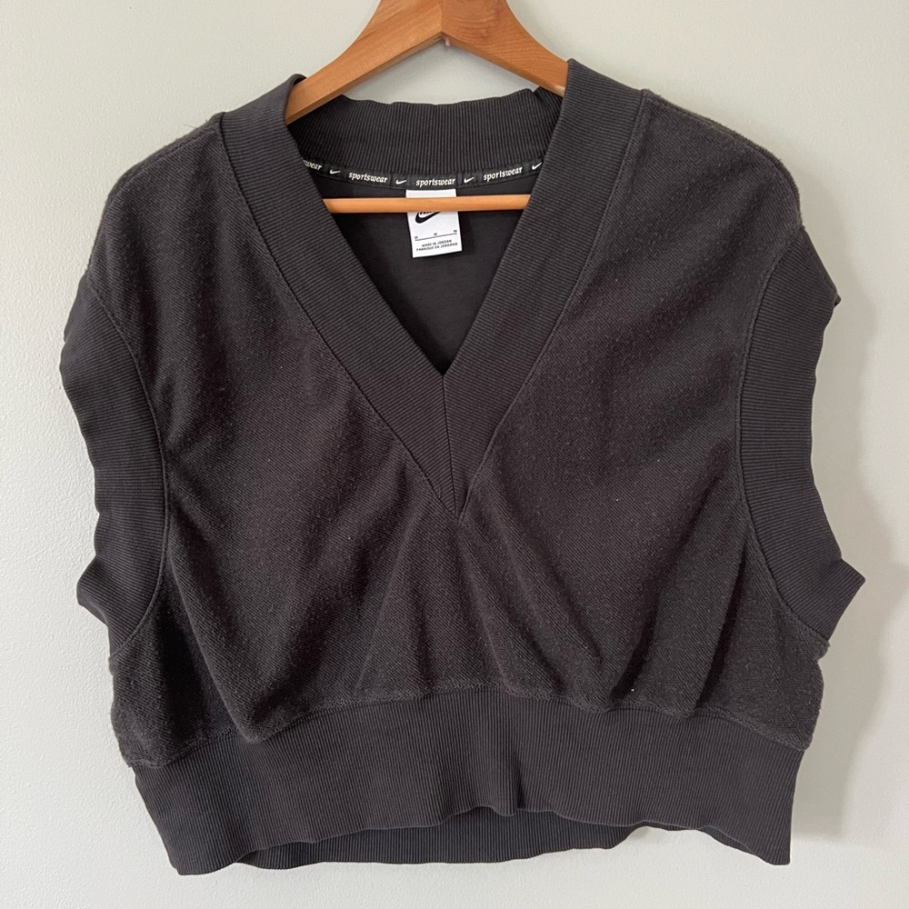 Nike Sportswear Collection Reverse French Terry Vest • Charcoal • Medium